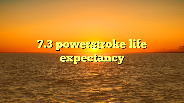 7.3 powerstroke life expectancy