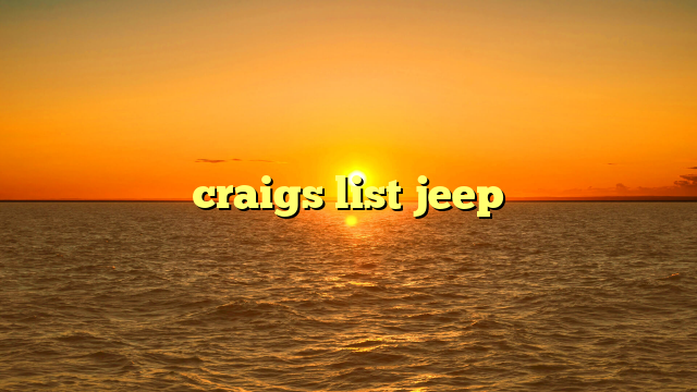 craigs list jeep