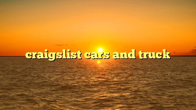 craigslist cars and truck