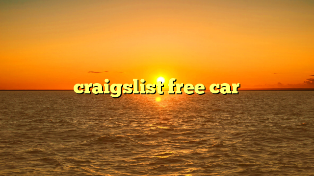 craigslist free car