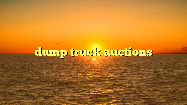 dump truck auctions