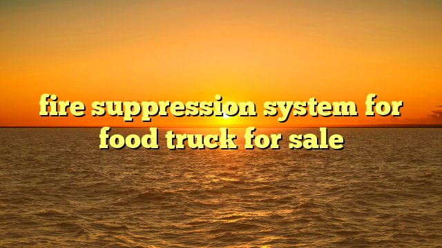 fire suppression system for food truck for sale