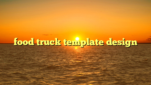 food truck template design