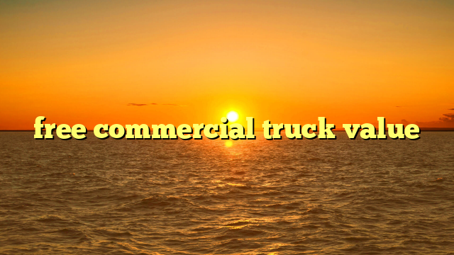 free commercial truck value