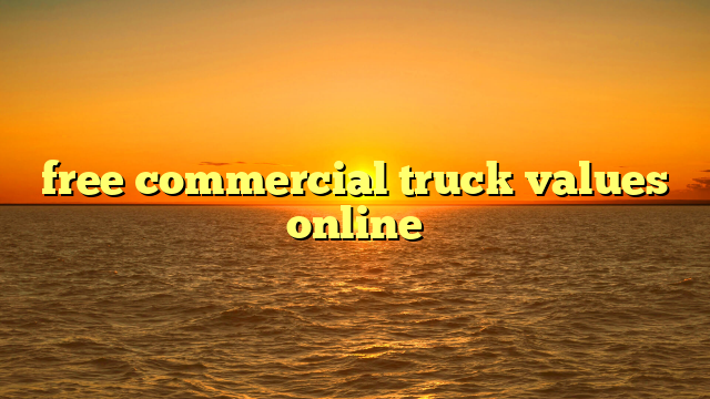 free commercial truck values online