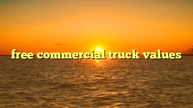 free commercial truck values