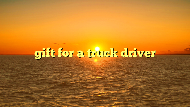 gift for a truck driver