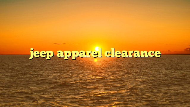 jeep apparel clearance