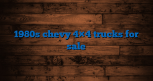 1980s chevy 4×4 trucks for sale