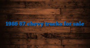 1986 87 chevy trucks for sale