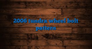 2006 tundra wheel bolt pattern