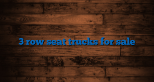 3 row seat trucks for sale