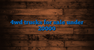 4wd trucks for sale under 20000