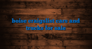 boise craigslist cars and trucks for sale