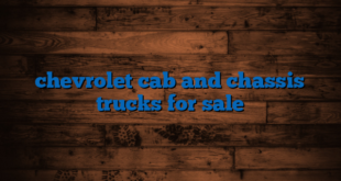 chevrolet cab and chassis trucks for sale