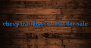 chevy trail boss trucks for sale