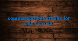 commercial box trucks for sale near me