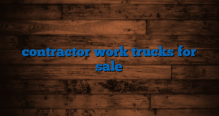 contractor work trucks for sale