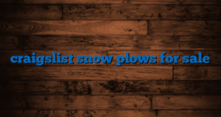 craigslist snow plows for sale