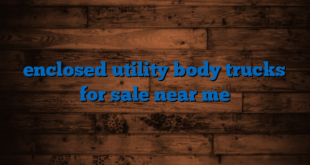 enclosed utility body trucks for sale near me