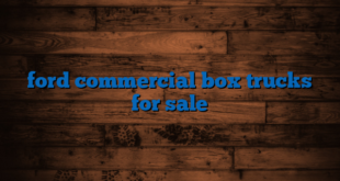 ford commercial box trucks for sale