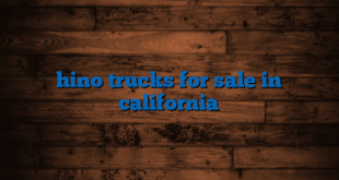 hino trucks for sale in california