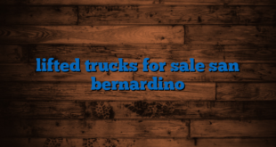 lifted trucks for sale san bernardino