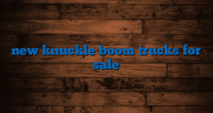 new knuckle boom trucks for sale