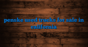 penske used trucks for sale in california