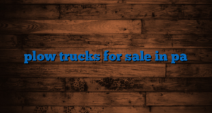 plow trucks for sale in pa