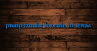 pump trucks for sale in texas