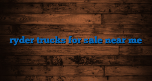 ryder trucks for sale near me