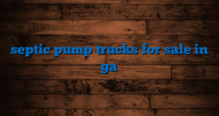 septic pump trucks for sale in ga