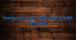 trucks for sale with bad credit near me