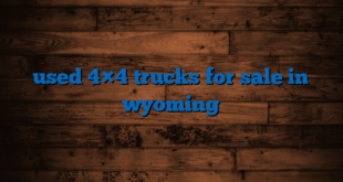 used 4×4 trucks for sale in wyoming