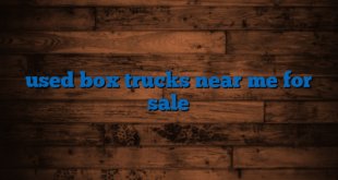 used box trucks near me for sale