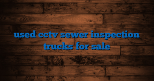 used cctv sewer inspection trucks for sale