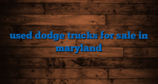 used dodge trucks for sale in maryland