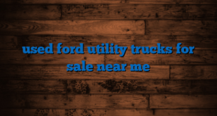 used ford utility trucks for sale near me