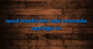 used trucks for sale colorado springs co