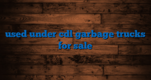 used under cdl garbage trucks for sale