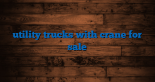 utility trucks with crane for sale